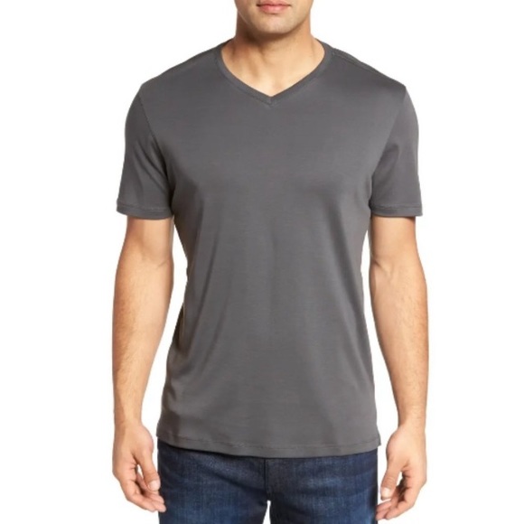 Robert Barakett Other - Robert Barakett | Mens V Neck Gray Cotton T-Shirt | Size 2X